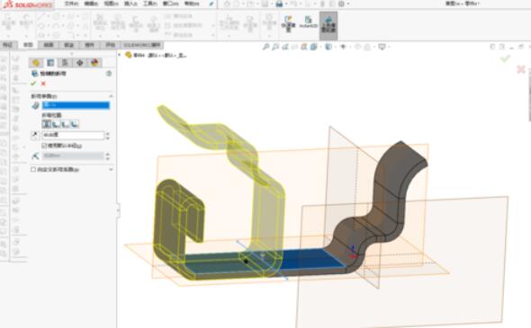 solidworks2019繪制彎折模塊的具體操作步驟截圖