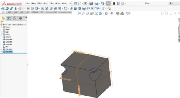 solidworks201中旋轉(zhuǎn)切除命令使用介紹截圖