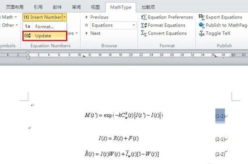 word2013設(shè)置自動(dòng)編號(hào)公式的操作教程截圖