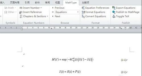 word2013設(shè)置自動(dòng)編號(hào)公式的操作教程截圖