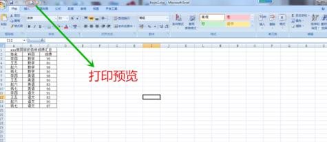 excel2007打印奇數(shù)頁(yè)的操作方法截圖