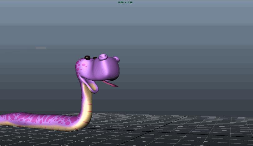 maya制作蛇游動(dòng)動(dòng)畫的操作方法截圖