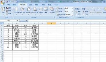 excel2007設置分頁符的詳細操作教程截圖