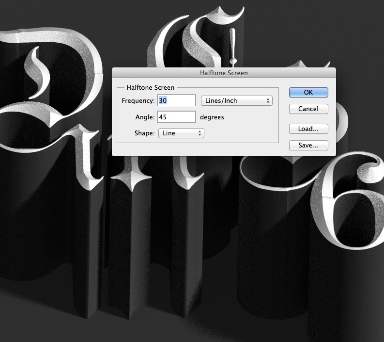 photoshop cs6制作立體3D字母的操作步驟截圖