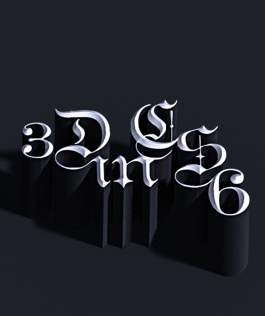 photoshop cs6制作立體3D字母的操作步驟截圖