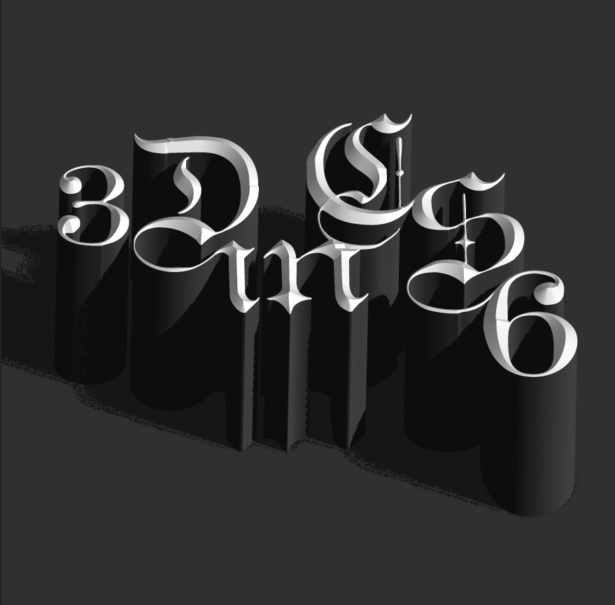 photoshop cs6制作立體3D字母的操作步驟截圖