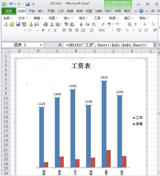 excel2010顯示坐標(biāo)軸和網(wǎng)格線的操作教程截圖