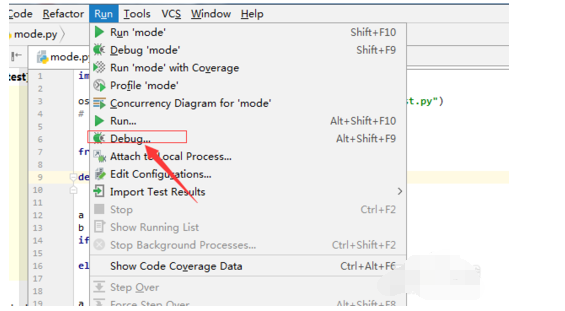 PyCharm調(diào)試debug的操作教程截圖