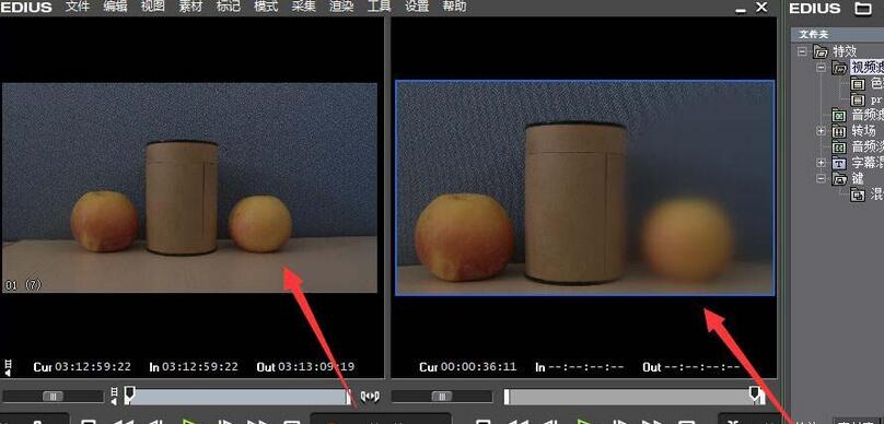 edius視頻后期添加景深變化效果的操作方法截圖
