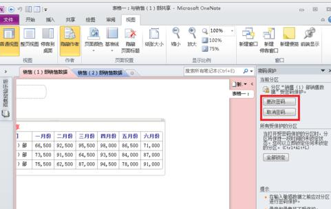 OneNote 2010更改分區(qū)密碼的方法步驟截圖